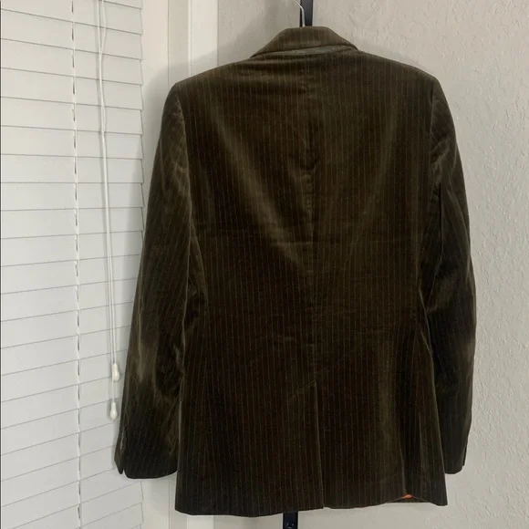 RARE vintage y2k Juicy Couture pinstriped   Velvet Blazer size 38 - Picture 8 of 11